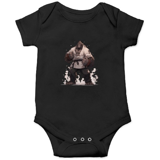 Bigfoot Karate Martial Arts MMA Kawaii Onesies