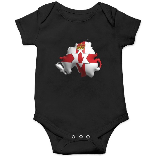 Northern Ireland - 3D Flag Map Onesies