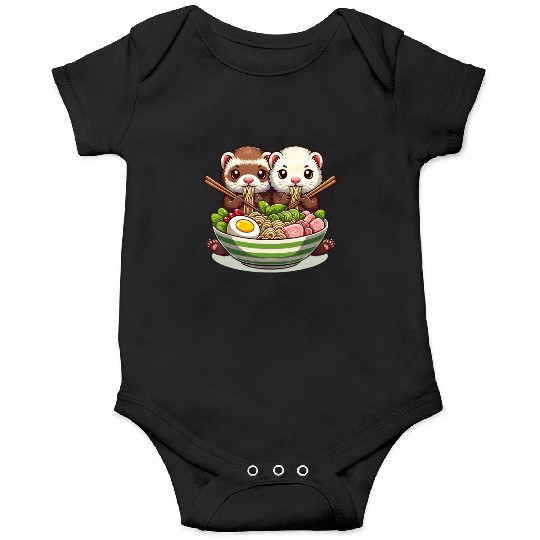 Ferret Ramen Noodle Japanese Kawaii Anime Gifts Onesies