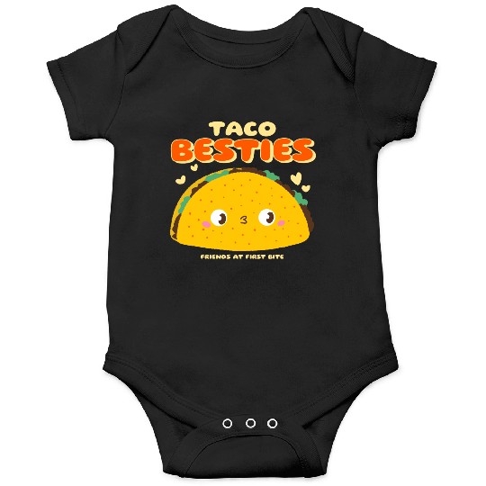 Cute "Taco Besties" Graphic Onesies