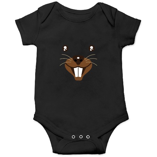 Groundhog Face Rodent Happy Groundhog Day Onesies