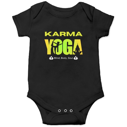 Karma Yoga Meditation Sunburst Design Onesies
