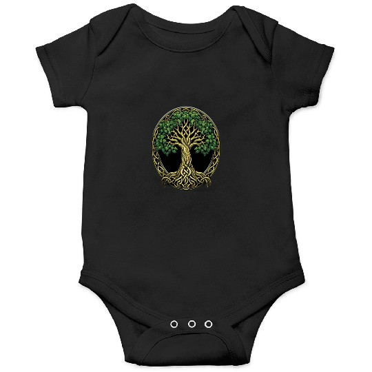 St Patricks Day Celtic Knot Tree Irish Gaelic Onesies