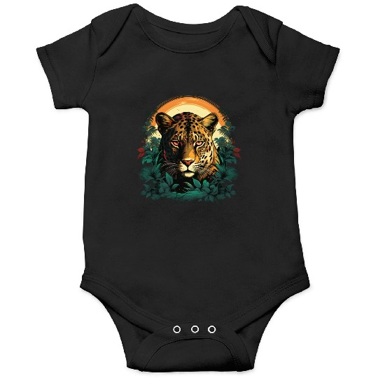 The cheetah and hiding among the trees Onesies