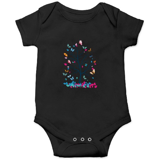 Butterfly Tree Beautiful Women Men Kids Graphic Onesies