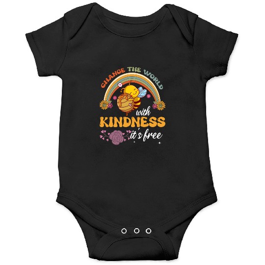 Change The World With Kindness It's Free Onesies