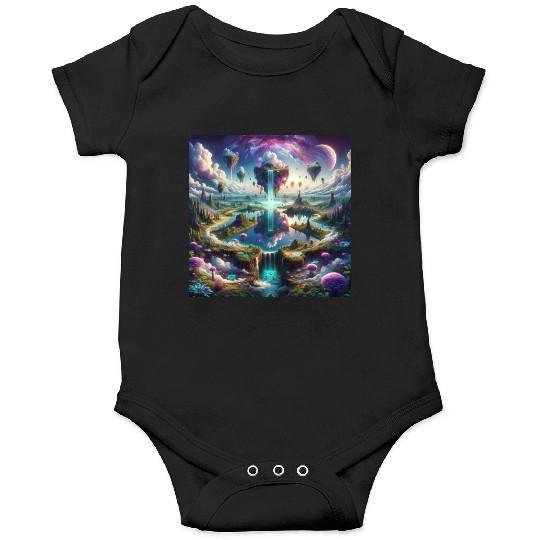 Fantasy Skylands: Surreal Landscape Onesies