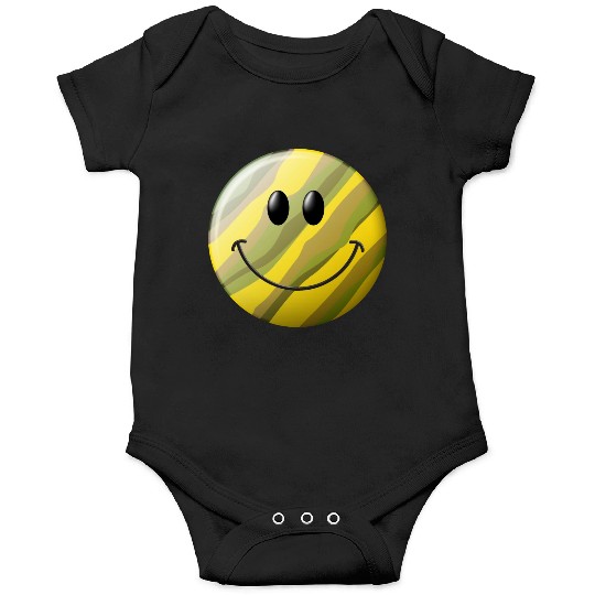 Camo Smiling Happy Face Onesies