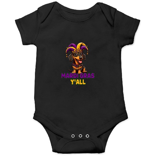 Mardi Gras Dachshund Onesies