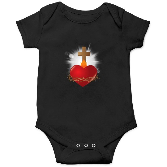 sacred heart of jesus Onesies