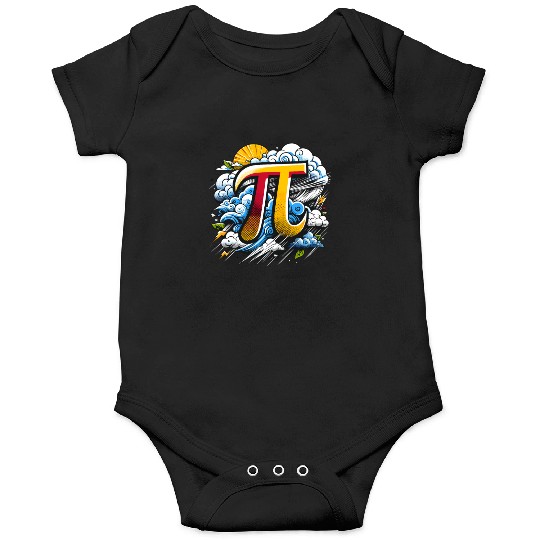 Funny Pi Day 2024 3,14 Pi Number Symbol Math Onesies