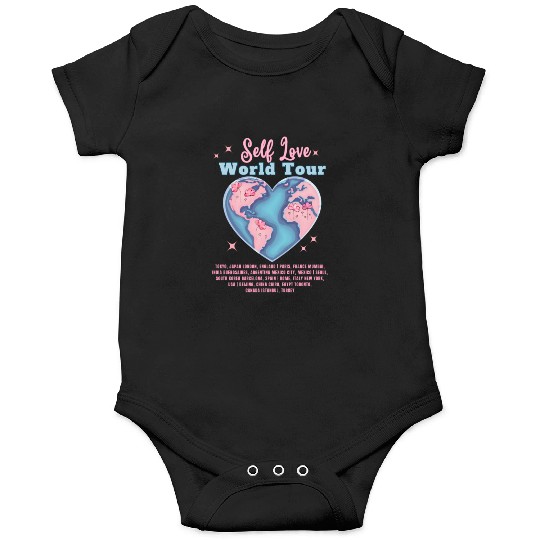 Self Love Club World Tour Retro Positive Aesthetic Onesies