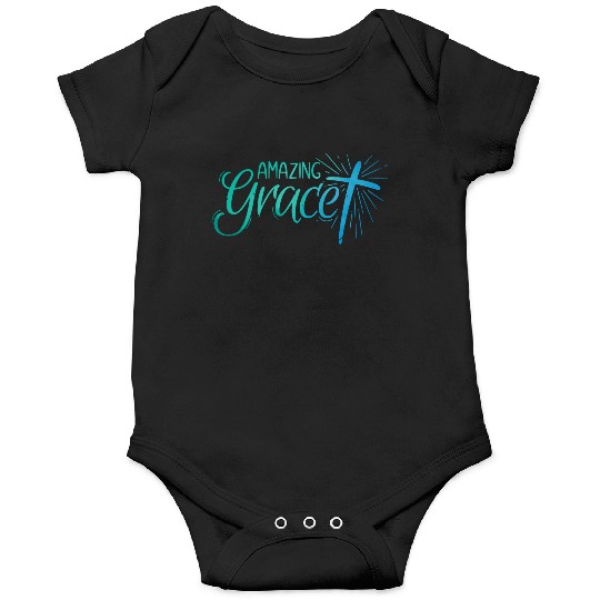 Amazing Grace Lettering Onesies