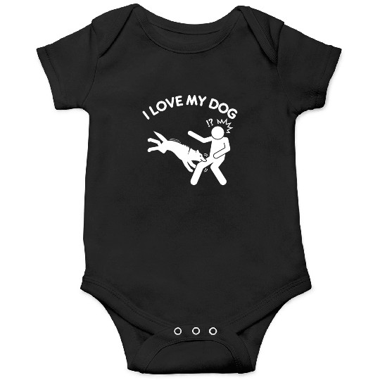 I Love My Dog Attack Funny Pet Cute Puppy Crazy Onesies