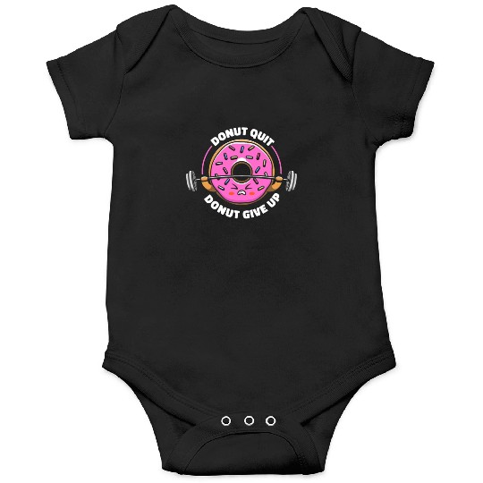Fitness Donut Funny Donut Gym Onesies