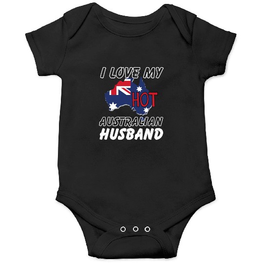 I Love My Hot Australian Husband Wife Onesies