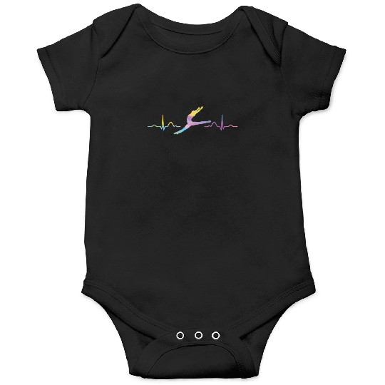 Ballet Dancer Heartbeat EKG Ballerina Onesies