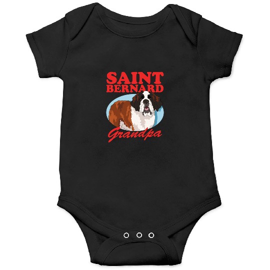 St. Bernhard Dog Saint Bernard Grandpa Onesies
