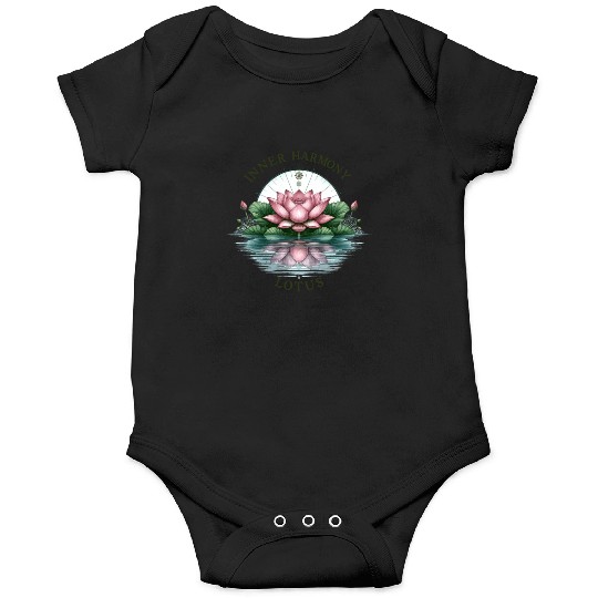Inner Harmony Lotus - Serene Water & Flower Design Onesies