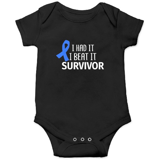 Colon Cancer I Had It I Beat It Survivor Dark Blue Onesies