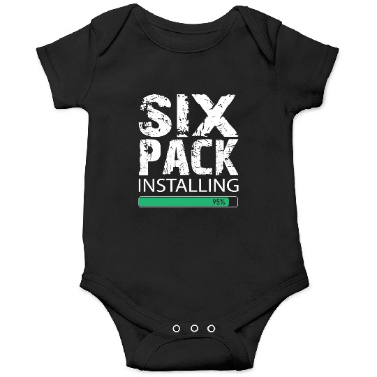 Six Pack Installing Onesies Gym Workout Body Fit