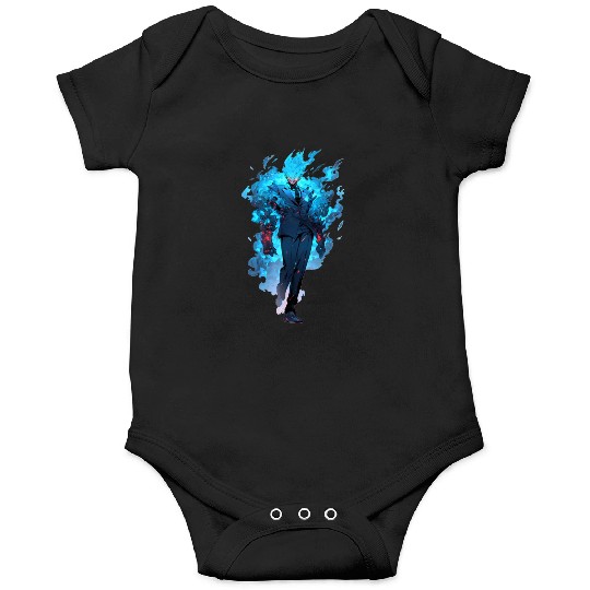 Blue Fire Demon Fantasy Anime Shounen Manga Otaku Onesies