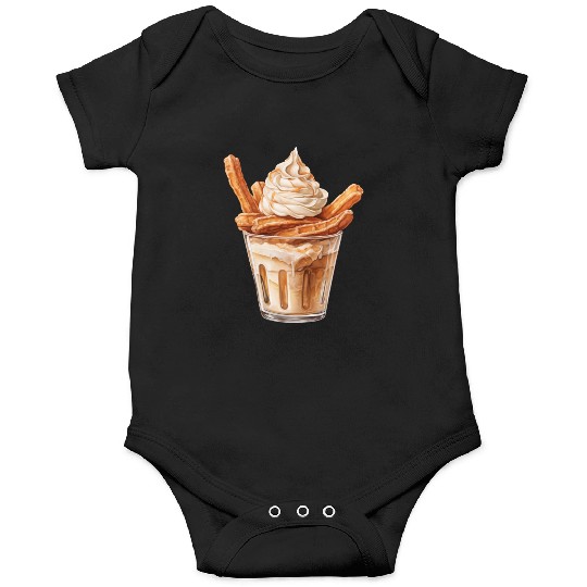 Vanilla Churro Ice Cream With Caramel Sauce Onesies