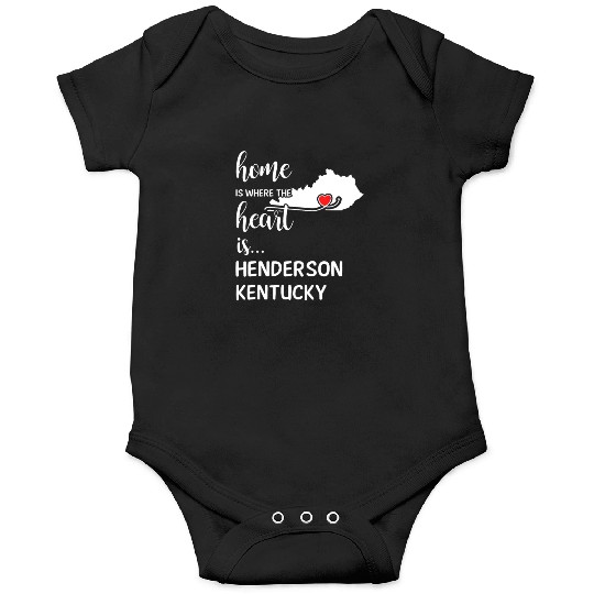 Henderson County Kentucky Is Where My Heart Is Onesies