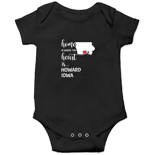 Howard County Iowa Is Where My Heart Is Gift Onesies