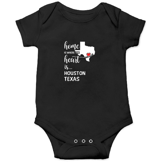 Houston County Texas Is Where My Heart Is Gift Onesies