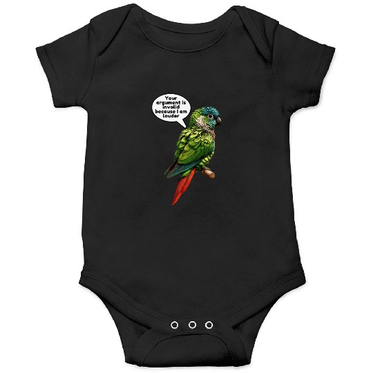 Green Cheek Conure Meme Funny Conure Parrot Onesies