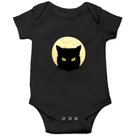 Cat Full Moon Cat Owner Gift Onesies