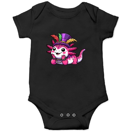 Mardi Gras Axolotl: Carnival Joy Onesies