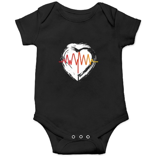 Valentine's day heartbeat Onesies