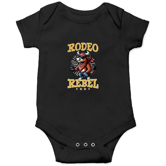 Rodeo Bull Riding Livestock Show Farmer Cattle Onesies