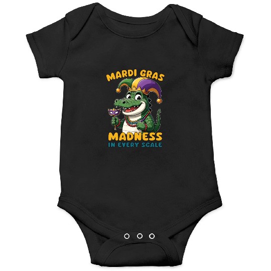 Mardi Gras Crocodile Masquerade Lover Onesies