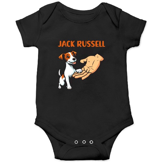 Jack Russell Terrier Dad Typography Onesies