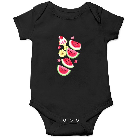 Watermelon Sweet Summer Treat Design Onesies