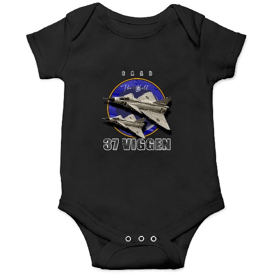 Saab 37 Viggen Swedish Multi Combat Aircraft Onesies