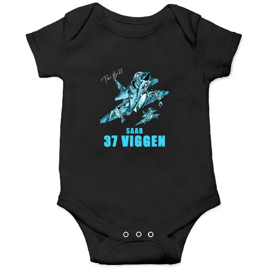 Saab 37 Viggen Swedish Multi Combat Aircraft Onesies