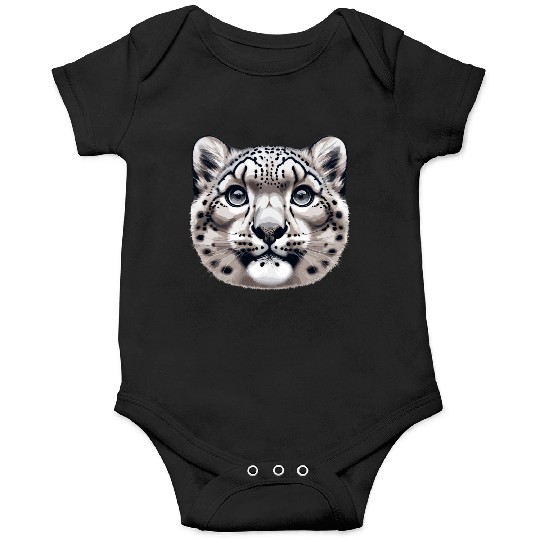 Snow Leopard Leopard White Leopard Onesies