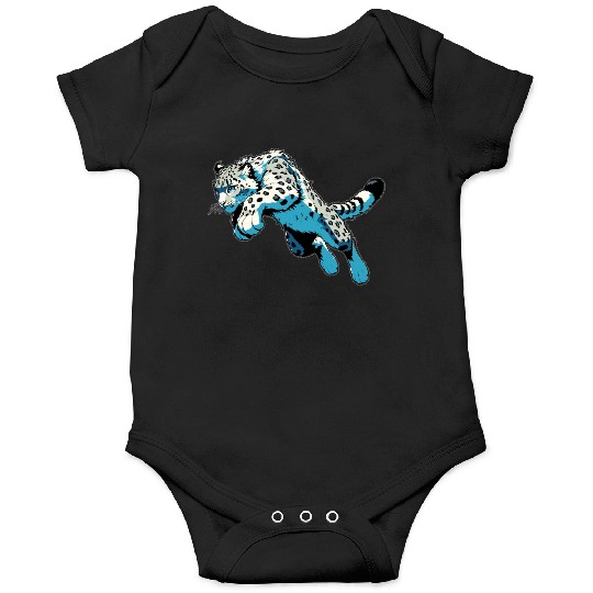 Snow Leopard Leopard White Leopard Onesies