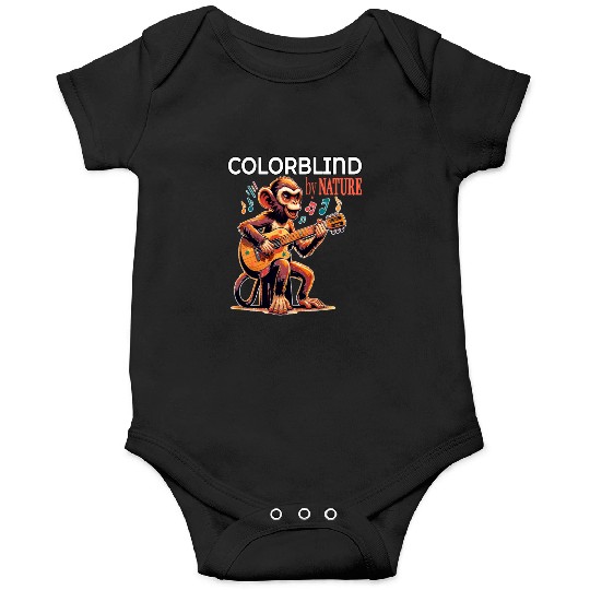 Colorblind by Nature, Melodic Monkey Strums Onesies