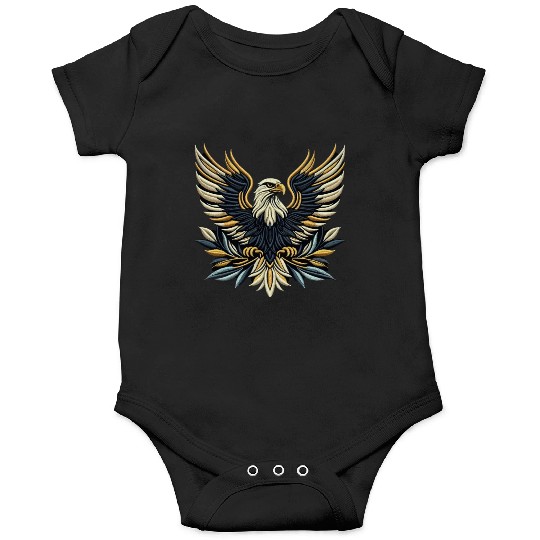 Regal Eagle Wings Embroidered Onesies