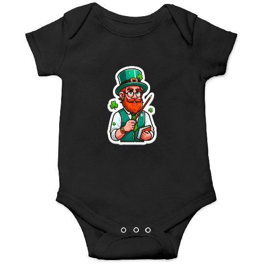 Irish bearded teacher, funny st patricks day Onesies