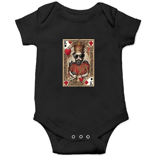 Mens King of Hearts Onesies Cool Onesies for Guys