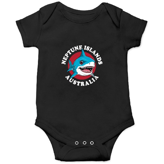 Great White Shark Neptune Islands Onesies