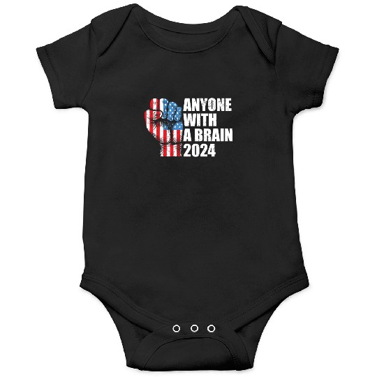 2024 Brain Vote Democracy Anti-Trump Onesies