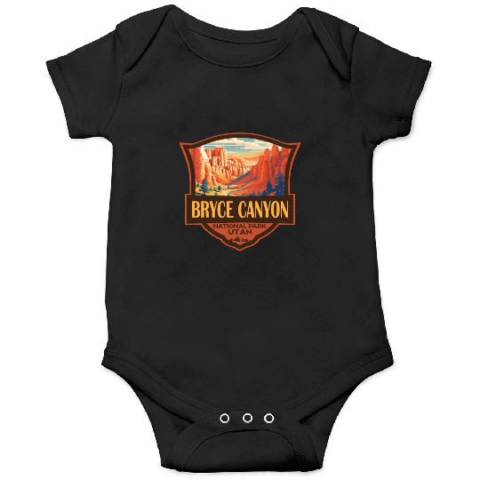 Bryce Canyon National Park Travel Retro Badge Onesies