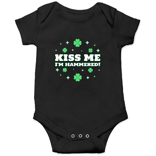 Funny Quote for St Patrick s Day, Green Clovers Onesies
